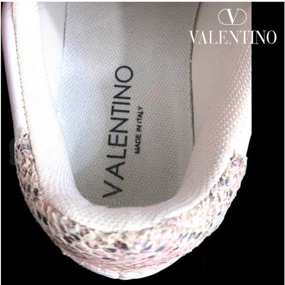 Valentino Sneakers size 6 white/pink - Picture 2 of 6